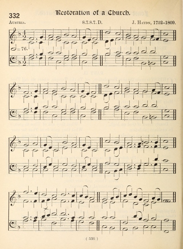 Church Hymns: with tunes (New ed.) page 536