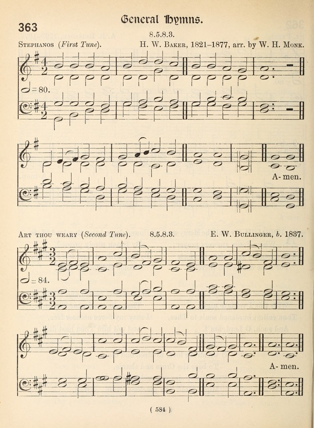 Church Hymns: with tunes (New ed.) page 584