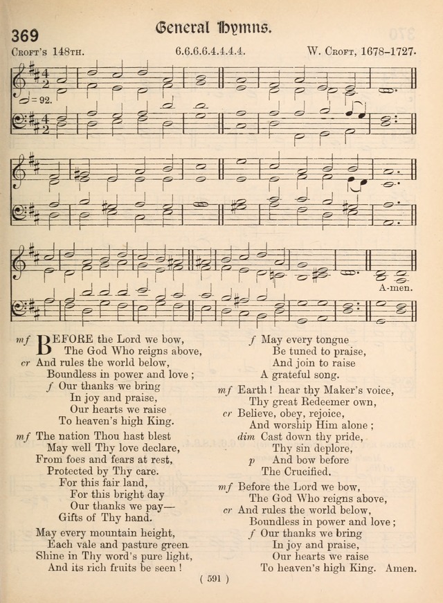 Church Hymns: with tunes (New ed.) page 591