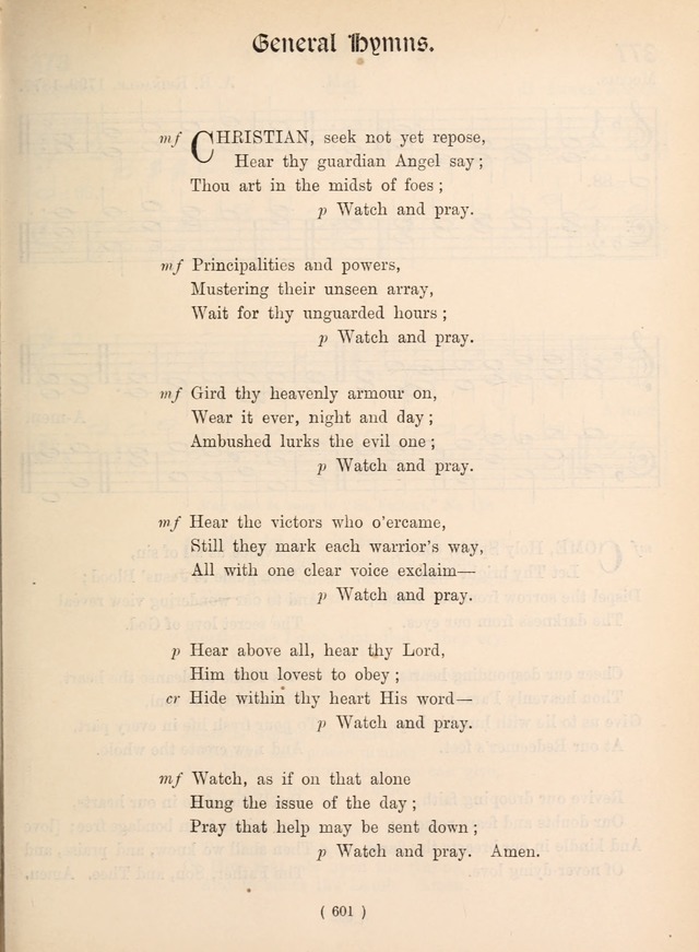 Church Hymns: with tunes (New ed.) page 601