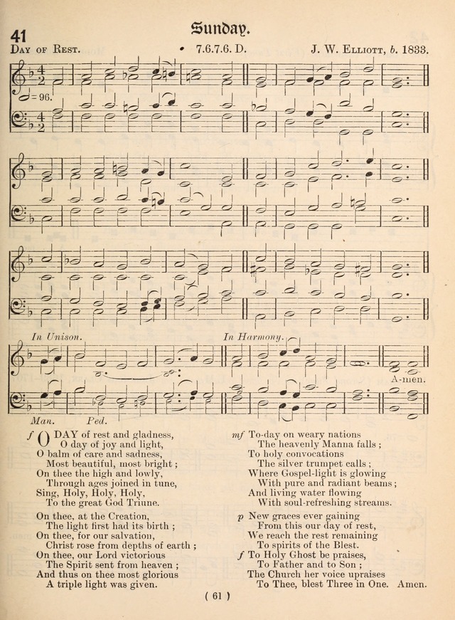 Church Hymns: with tunes (New ed.) page 61