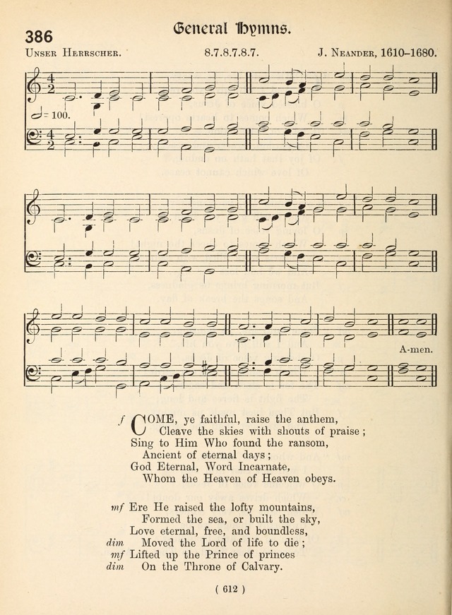 Church Hymns: with tunes (New ed.) page 612