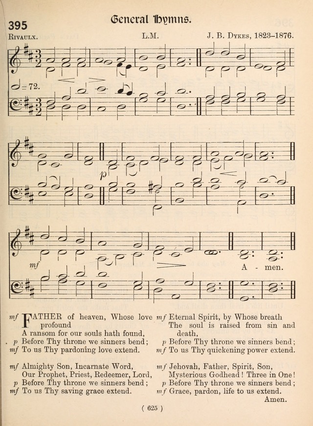 Church Hymns: with tunes (New ed.) page 625