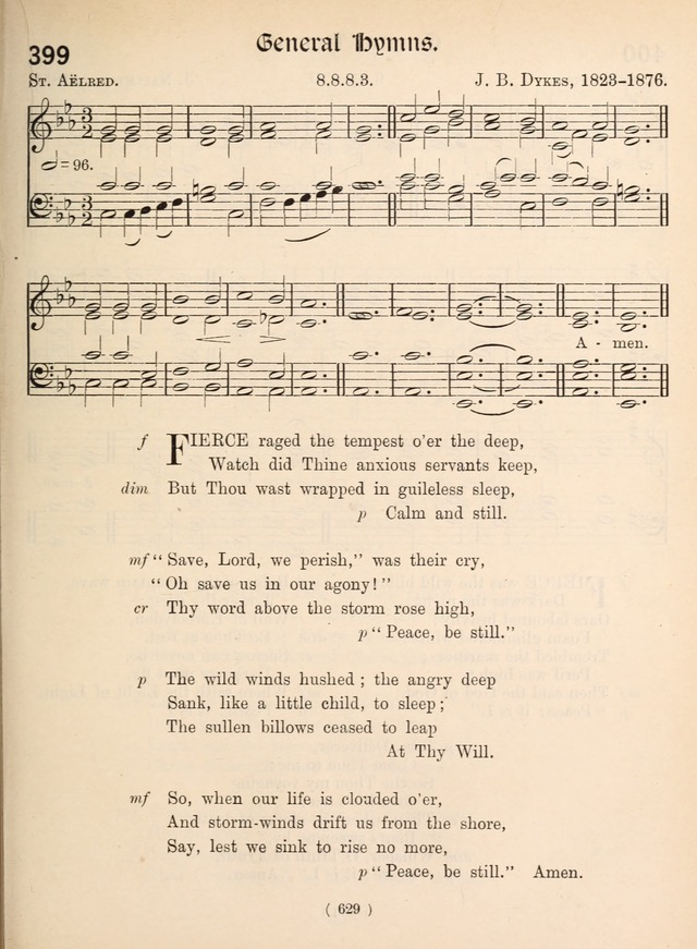 Church Hymns: with tunes (New ed.) page 629