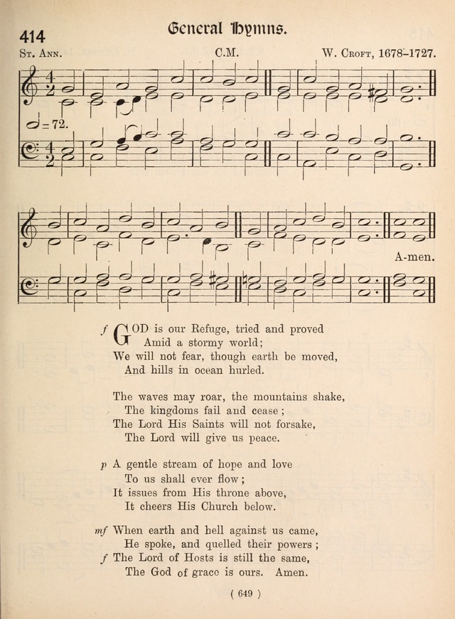 Church Hymns: with tunes (New ed.) page 649