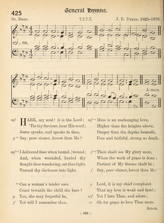Church Hymns: with tunes (New ed.) page 666