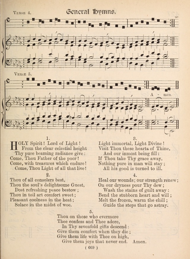 Church Hymns: with tunes (New ed.) page 669
