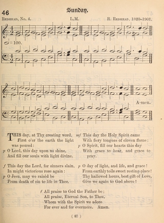 Church Hymns: with tunes (New ed.) page 67