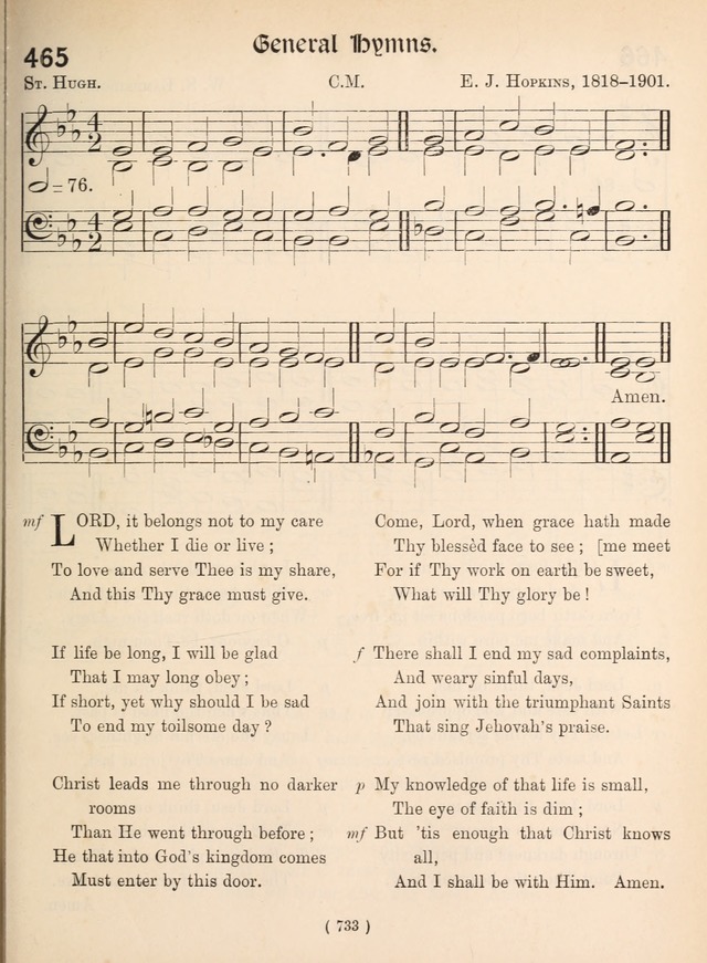 Church Hymns: with tunes (New ed.) page 733