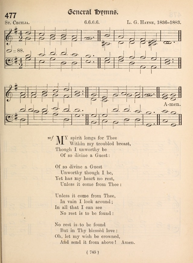 Church Hymns: with tunes (New ed.) page 745