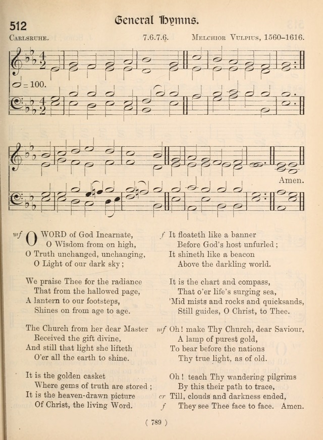 Church Hymns: with tunes (New ed.) page 789