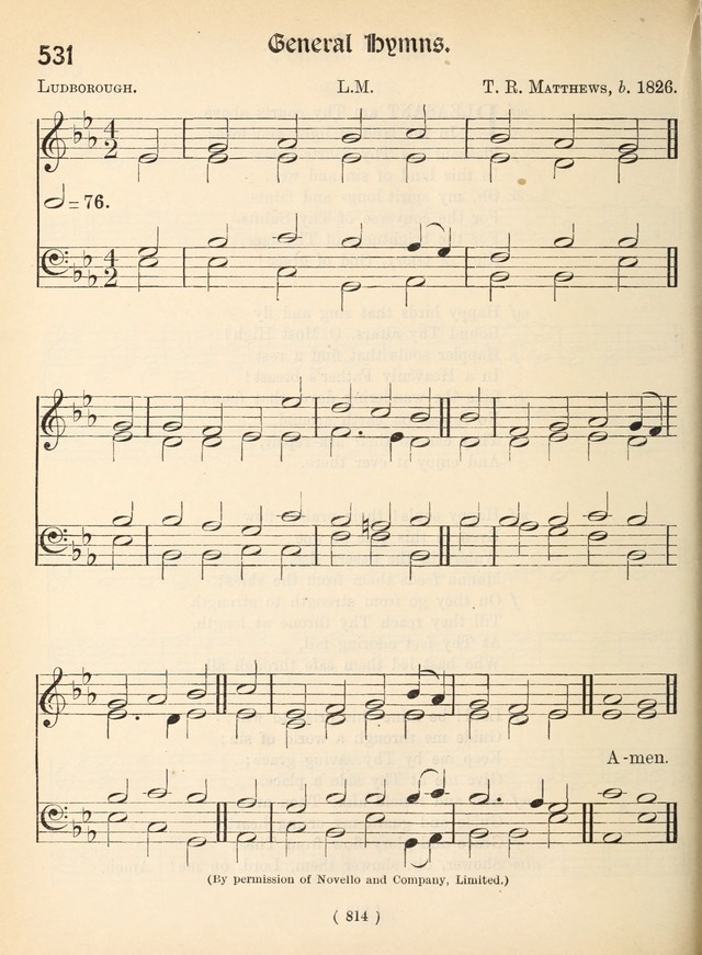 Church Hymns: with tunes (New ed.) page 814