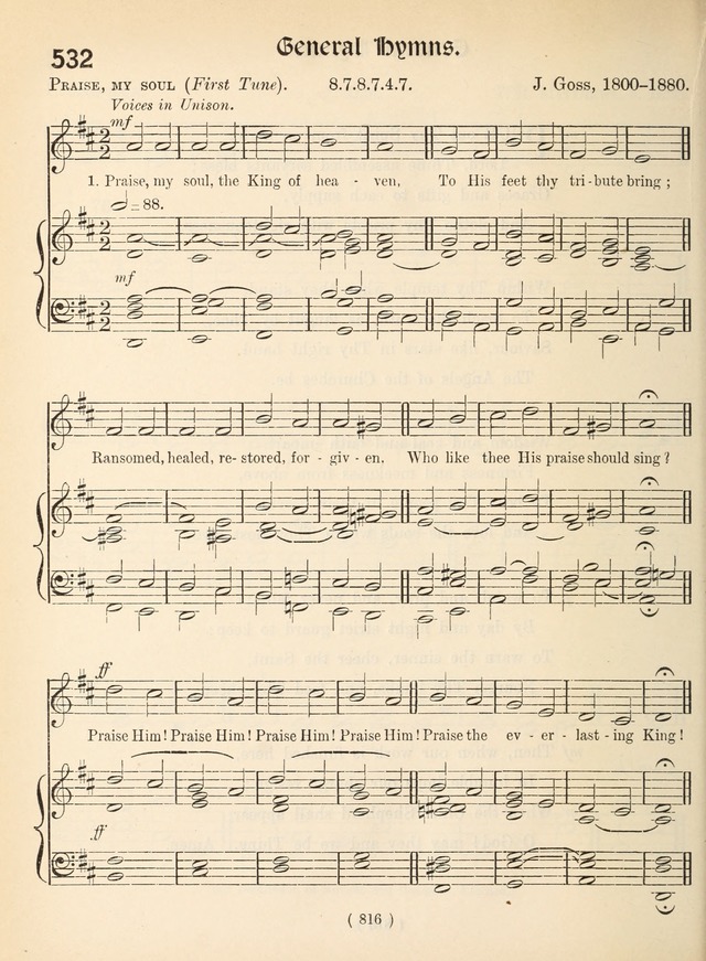 Church Hymns: with tunes (New ed.) page 816