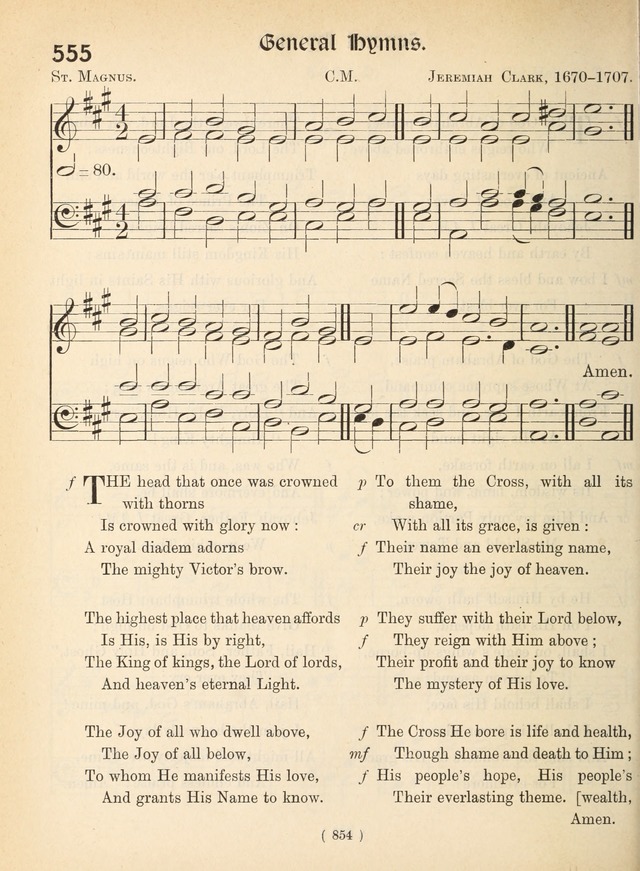 Church Hymns: with tunes (New ed.) page 854