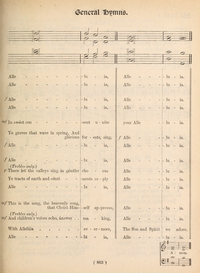Church Hymns: with tunes (New ed.) page 863