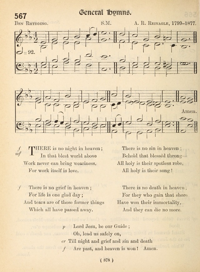 Church Hymns: with tunes (New ed.) page 878