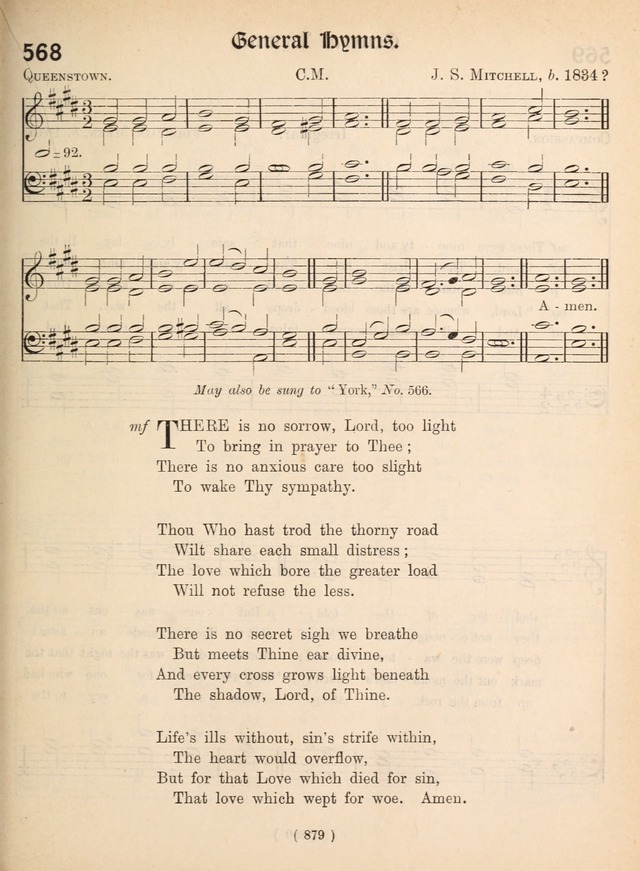 Church Hymns: with tunes (New ed.) page 879