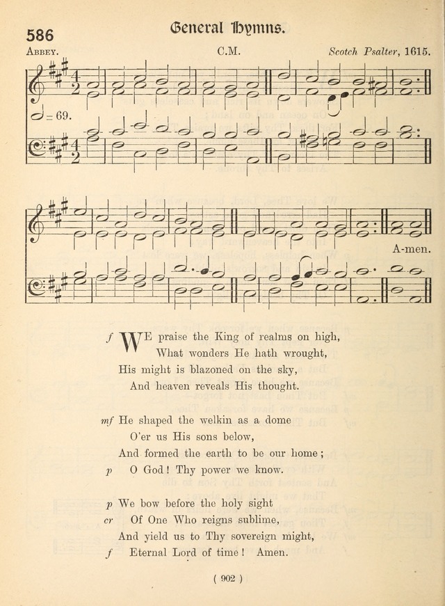 Church Hymns: with tunes (New ed.) page 902
