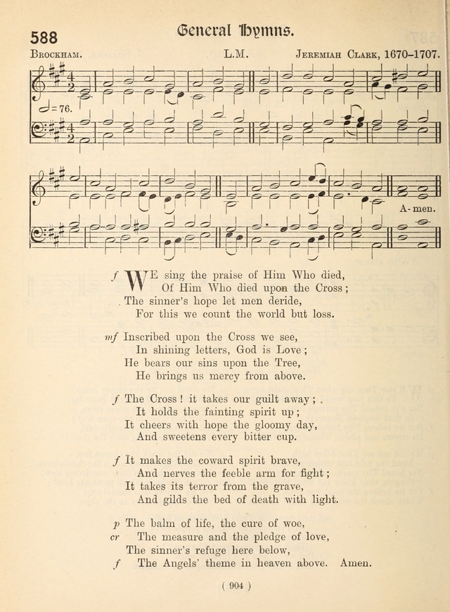 Church Hymns: with tunes (New ed.) page 904
