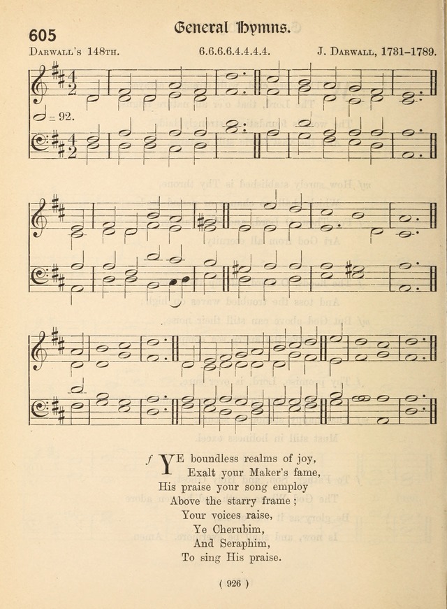 Church Hymns: with tunes (New ed.) page 926
