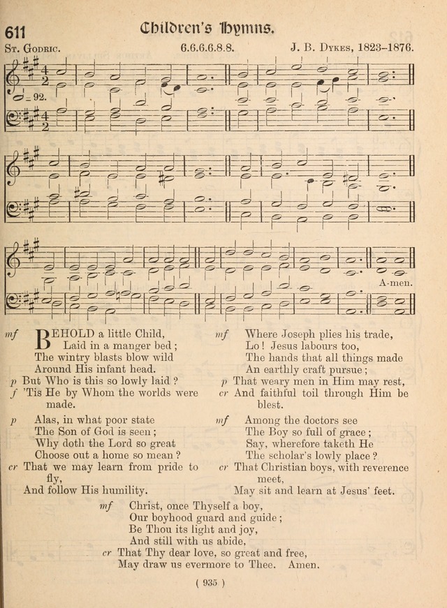 Church Hymns: with tunes (New ed.) page 935