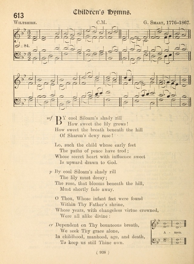 Church Hymns: with tunes (New ed.) page 938