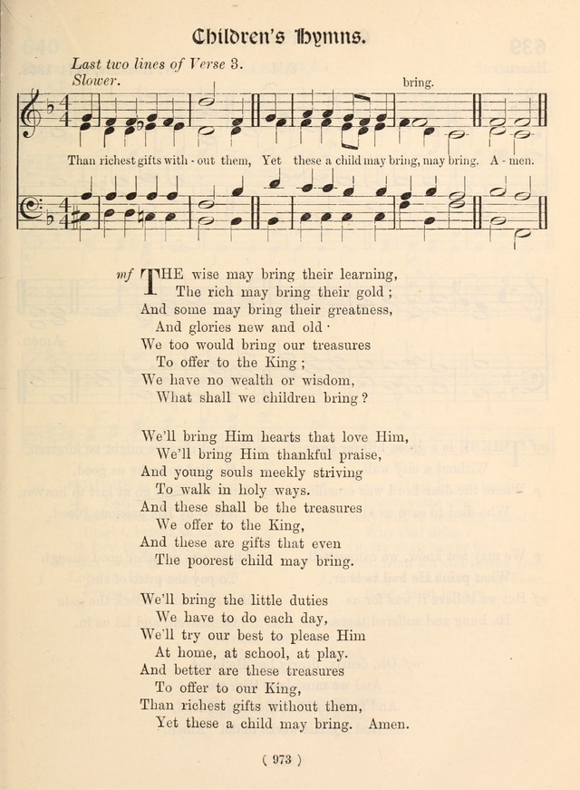 Church Hymns: with tunes (New ed.) page 973