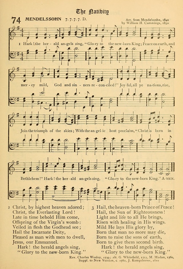 The Chapel Hymnal page 74