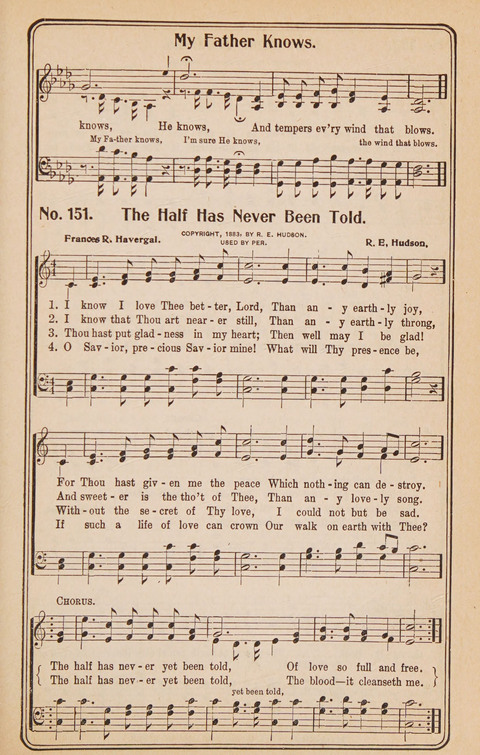 Coronation Hymns: for the Church and Sunday-school (with supplement) page 151