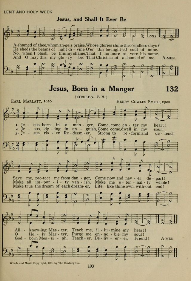 The Century Hymnal page 103