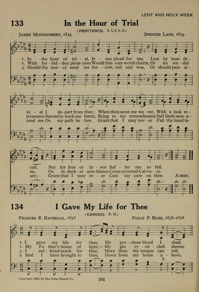 The Century Hymnal page 104