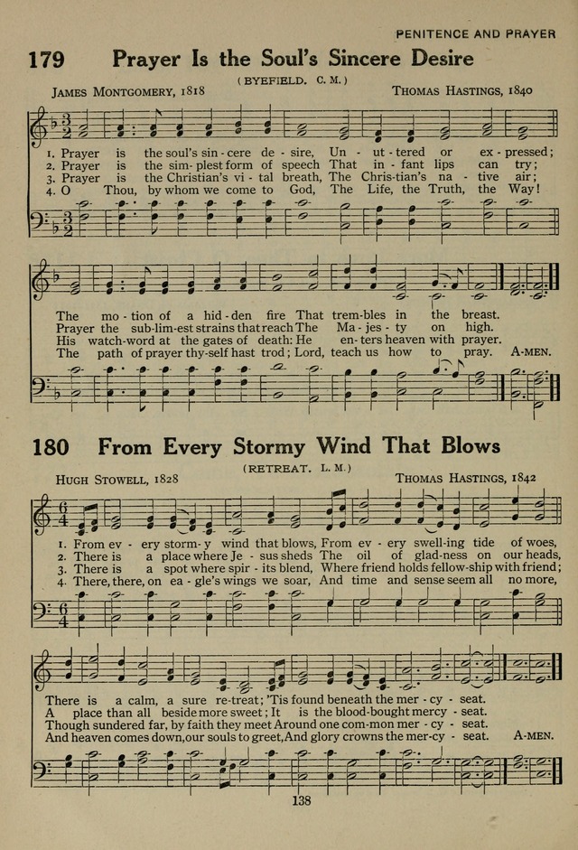 The Century Hymnal page 138