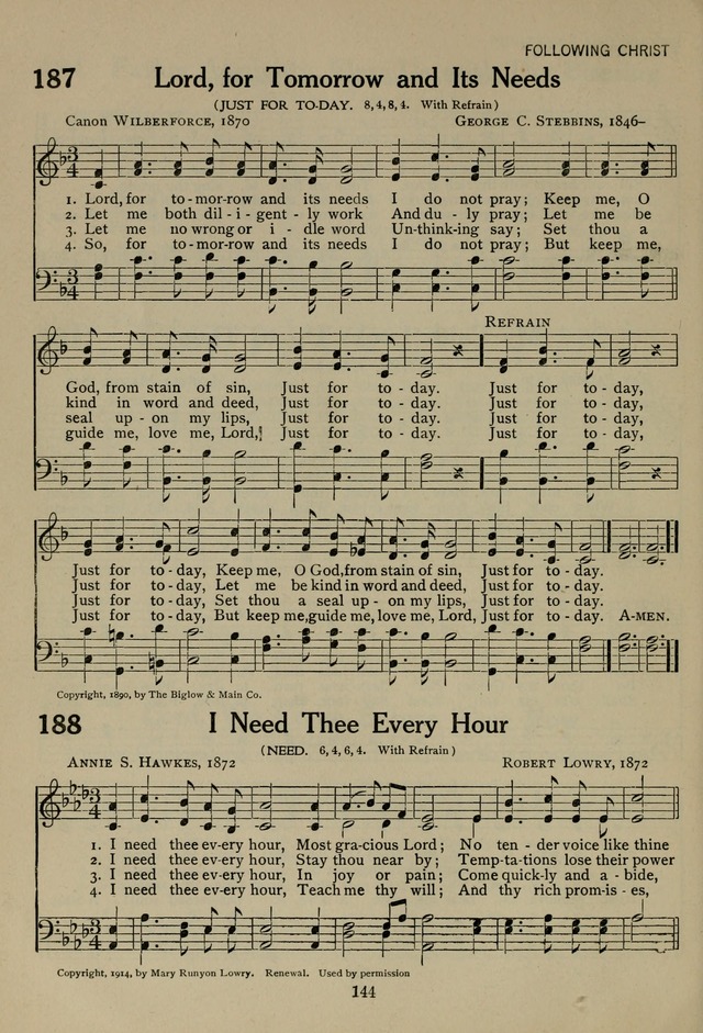 The Century Hymnal page 144