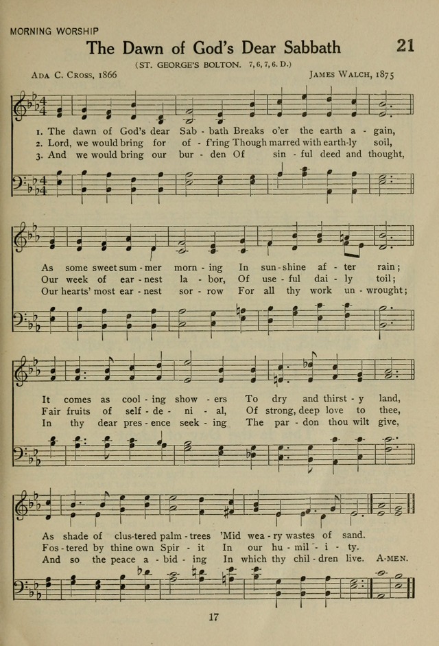 The Century Hymnal page 17