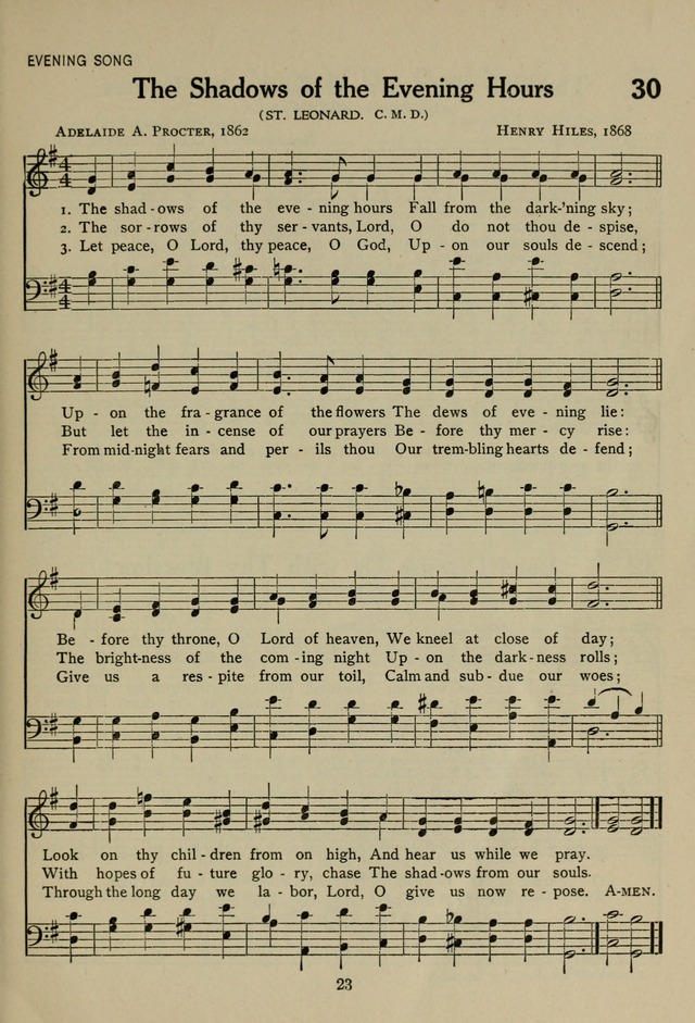 The Century Hymnal page 23