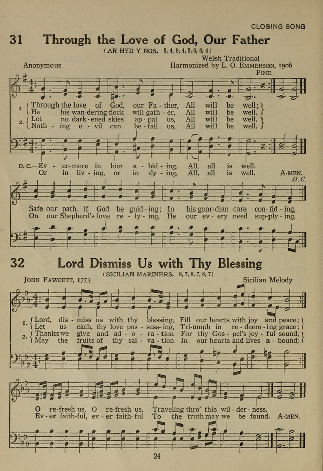 The Century Hymnal page 24