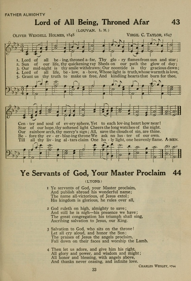 The Century Hymnal page 33
