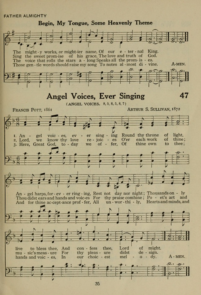 The Century Hymnal page 35