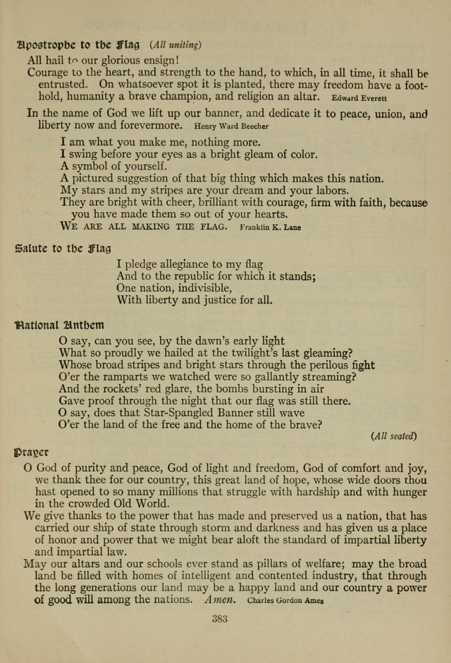 The Century Hymnal page 383