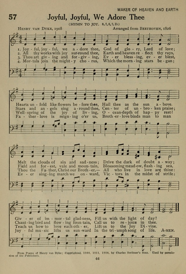 The Century Hymnal page 44