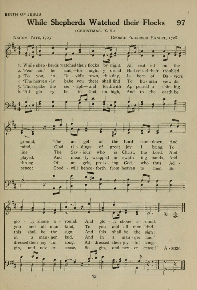 The Century Hymnal page 73
