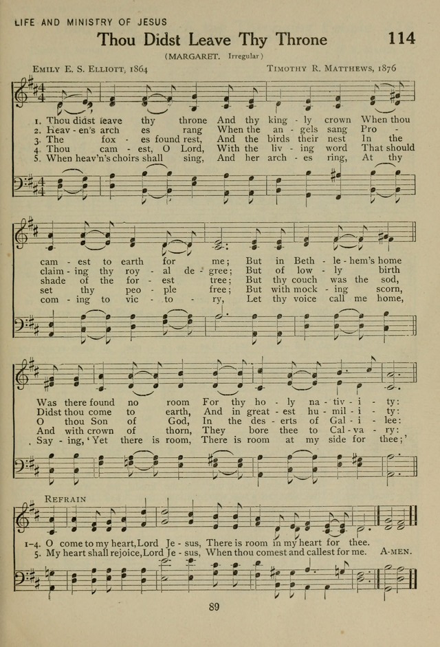 The Century Hymnal page 89