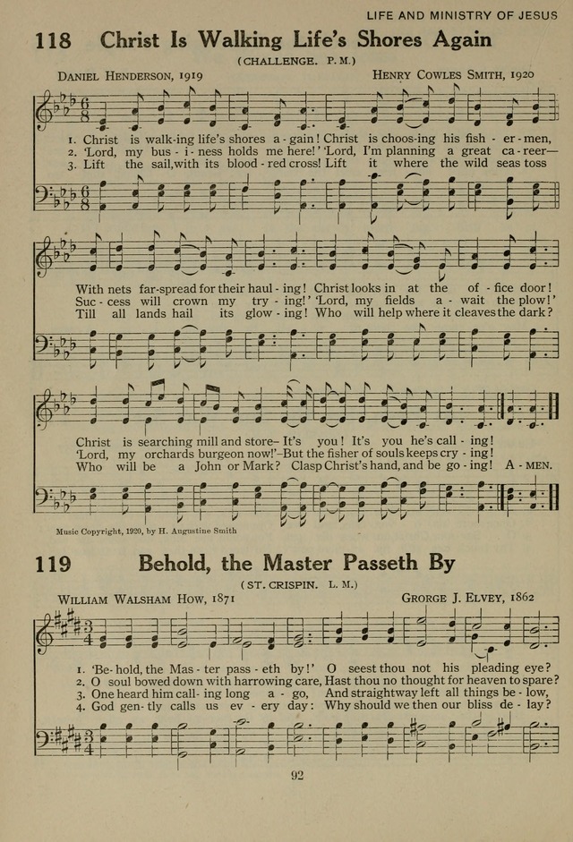 The Century Hymnal page 92