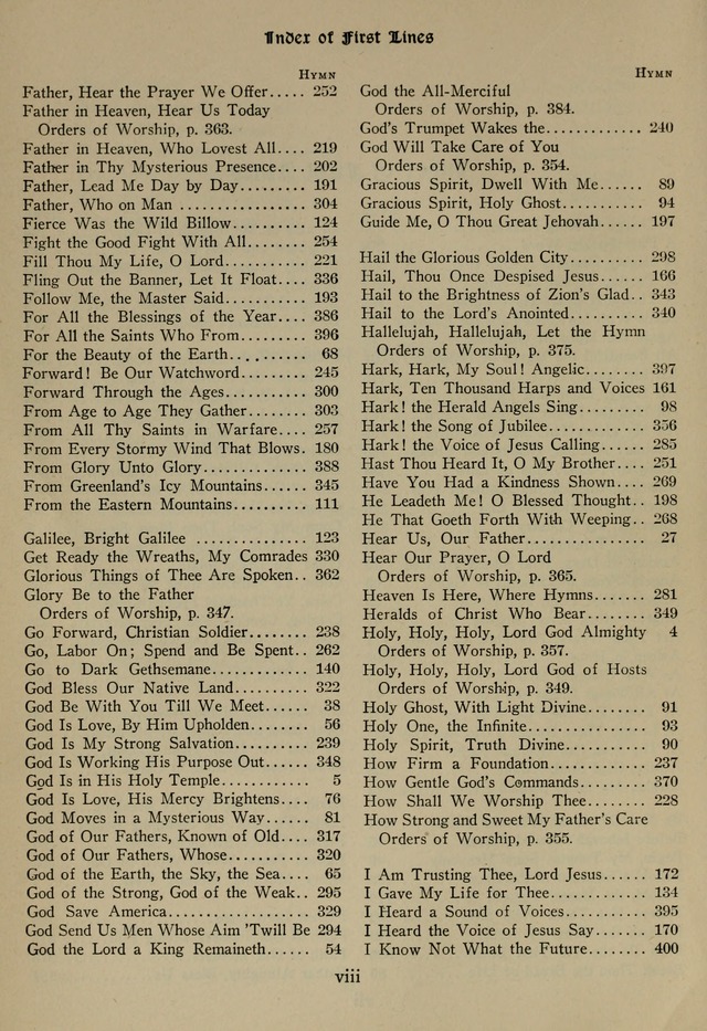 The Century Hymnal page xii