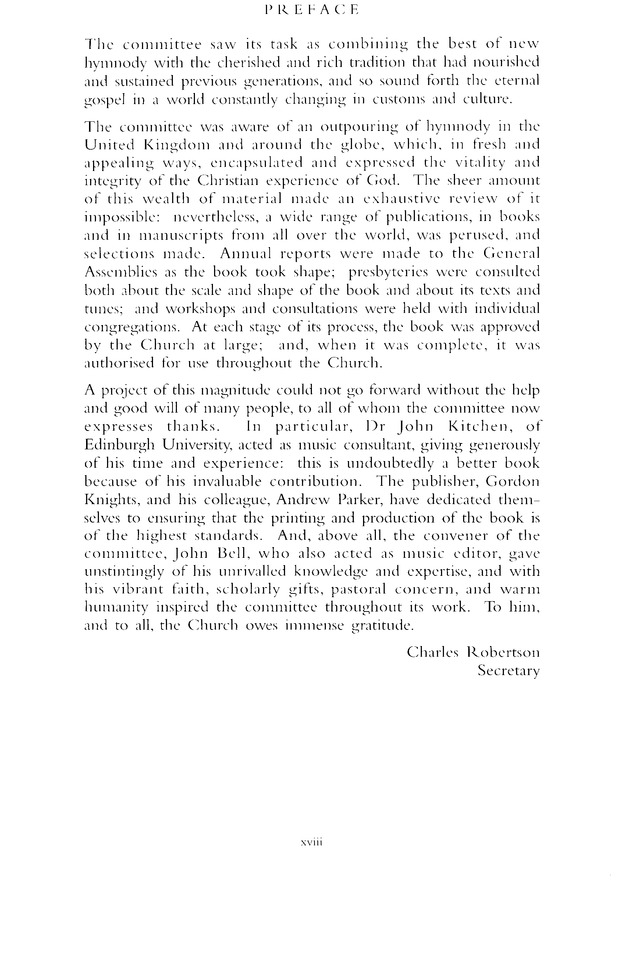 Church Hymnary (4th ed.) page xvi