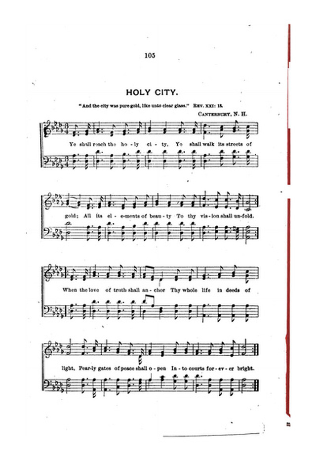 A Collection of Hymns and Anthems: Adapted to Public Worship page 105
