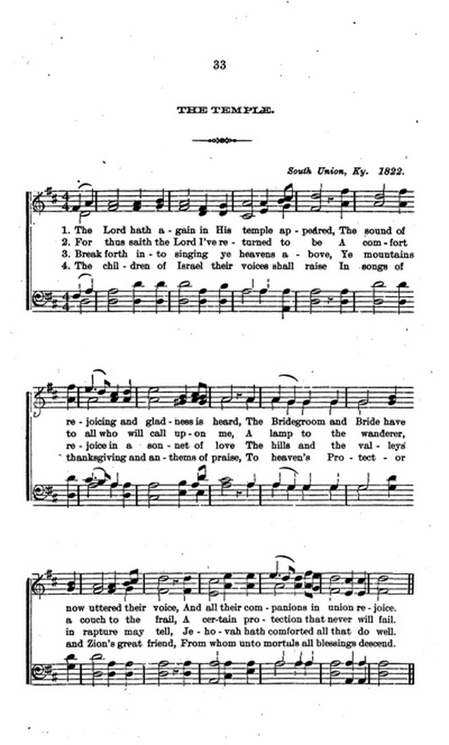 A Collection of Hymns and Anthems: Adapted to Public Worship page 33