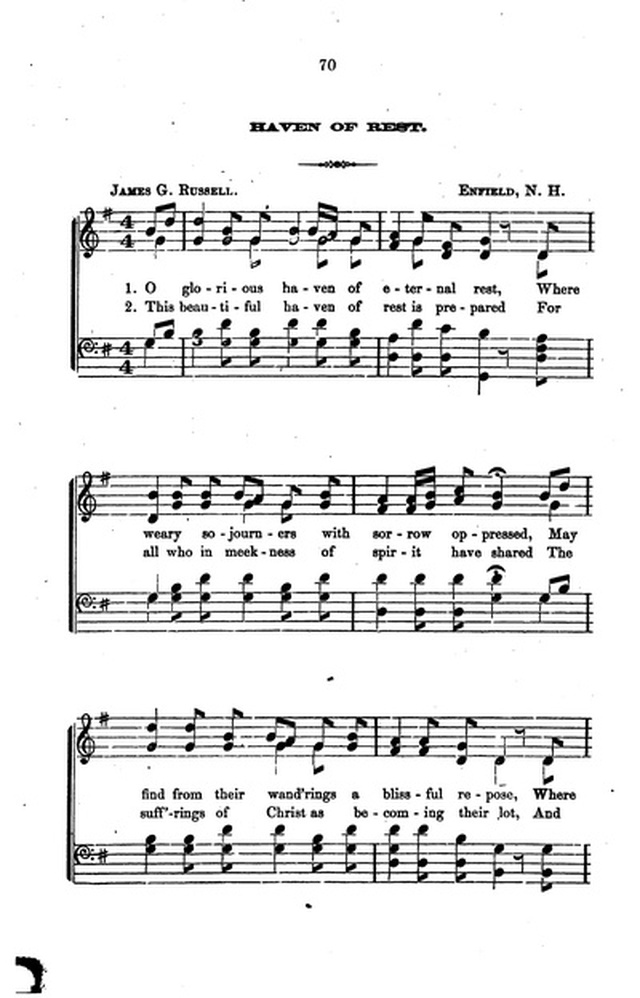 A Collection of Hymns and Anthems: Adapted to Public Worship page 70