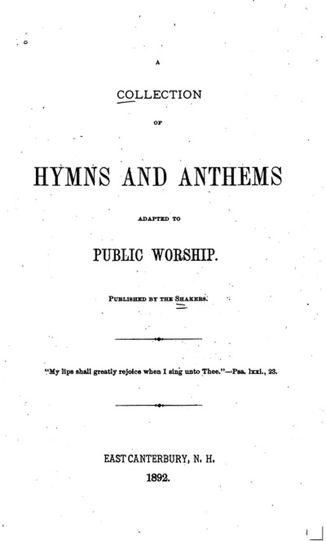 A Collection of Hymns and Anthems: Adapted to Public Worship page vii