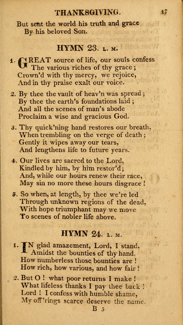 A Collection of Hymns and A Liturgy: for the use of Evangelical Lutheran Churches; to which are added prayers for families and individuals page 17